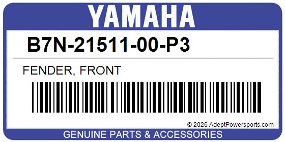 Yamaha B7N-21511-00-P3 Fender, Front
