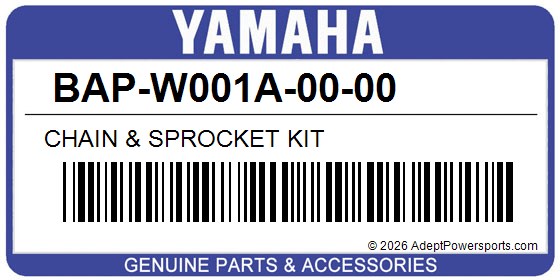 Yamaha BAP-W001A-00-00 Chain & Sprocket Kit