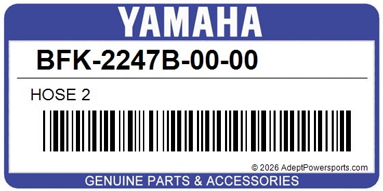 Yamaha BFK-2247B-00-00 Hose 2