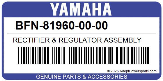 Yamaha BFN-81960-00-00 Rectifier & Regulator Assembly