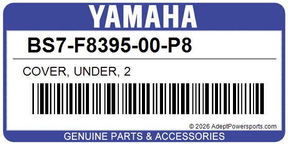 Yamaha BS7-F8395-00-P8 Cover, Under, 2