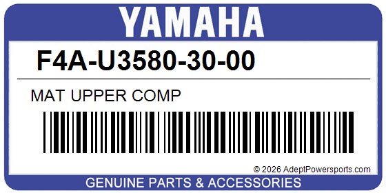 Yamaha F4A-U3580-30-00 Mat Upper Comp