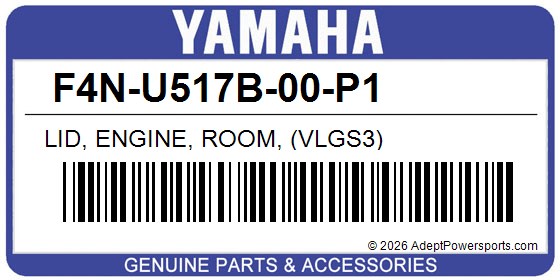 Yamaha F4N-U517B-00-P1 Lid, Engine, Room, (Vlgs3)