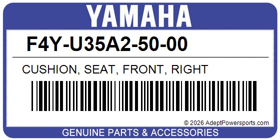 Yamaha F4Y-U35A2-50-00 Cushion, Seat, Front, Right