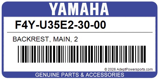 Yamaha F4Y-U35E2-30-00 Backrest, Main, 2
