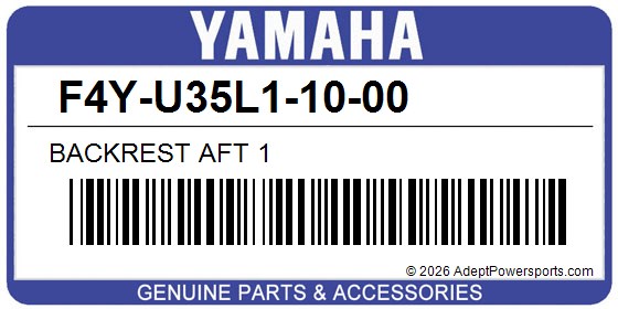 Yamaha F4Y-U35L1-10-00 Backrest Aft 1