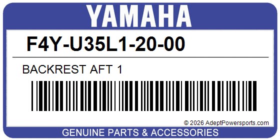 Yamaha F4Y-U35L1-20-00 Backrest Aft 1