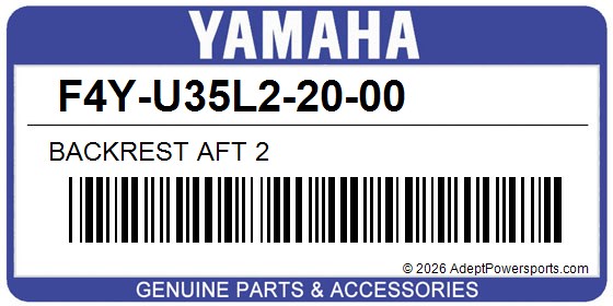 Yamaha F4Y-U35L2-20-00 Backrest Aft 2