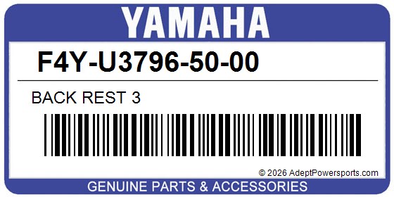 Yamaha F4Y-U3796-50-00 Back Rest 3
