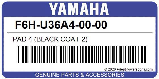 Yamaha F6H-U36A4-00-00 Pad 4 (Black Coat 2)