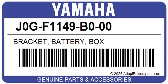 Yamaha J0G-F1149-B0-00 Bracket, Battery, Box