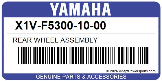 Yamaha X1V-F5300-10-00 Rear Wheel Assembly
