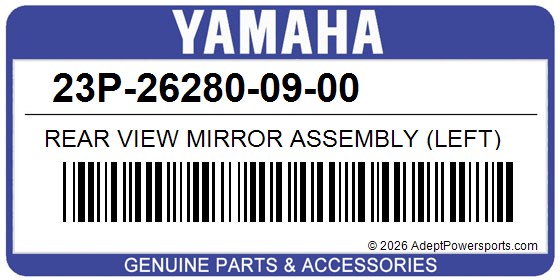 Yamaha 23P-26280-09-00 Rear View Mirror Assembly (Left)