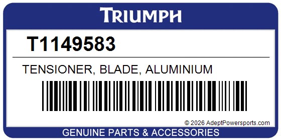 Triumph T1149583 Tensioner, Blade, Aluminium