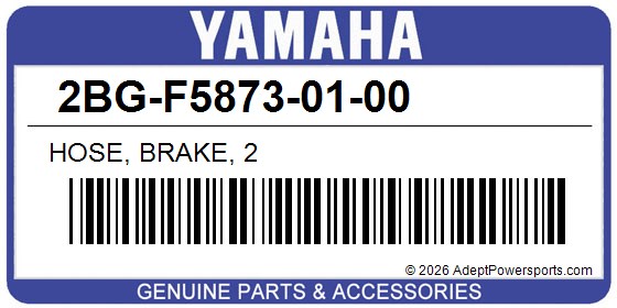 Yamaha 2BG-F5873-01-00 Hose, Brake, 2