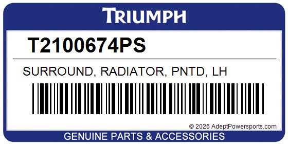 Triumph T2100674PS Surround, Radiator, Pntd, Lh