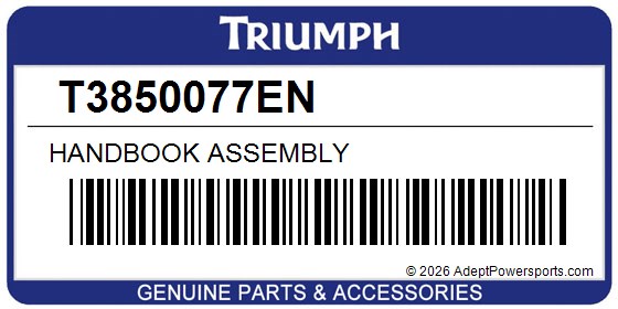 Triumph T3850077EN Handbook Assembly