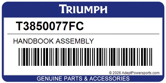 Triumph T3850077FC Handbook Assembly