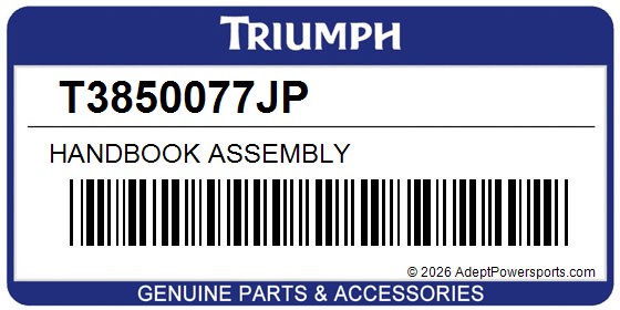 Triumph T3850077JP Handbook Assembly