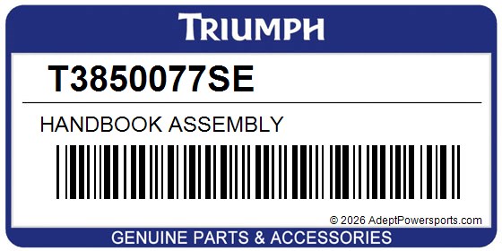 Triumph T3850077SE Handbook Assembly