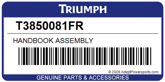 Triumph T3850081FR Handbook Assembly