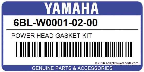 Yamaha 6BL-W0001-02-00 Power Head Gasket Kit