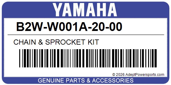 Yamaha B2W-W001A-20-00 Chain & Sprocket Kit