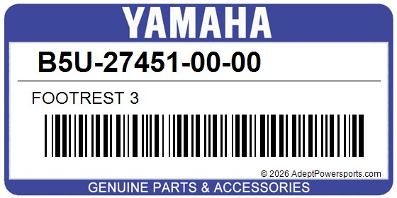 Yamaha B5U-27451-00-00 Footrest 3