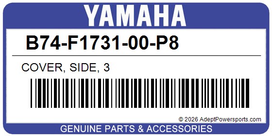 Yamaha B74-F1731-00-P8 Cover, Side, 3