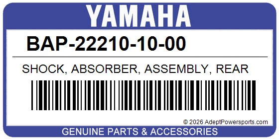 Yamaha BAP-22210-10-00 Shock, Absorber, Assembly, Rear