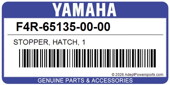 Yamaha F4R-65135-00-00 Stopper, Hatch, 1