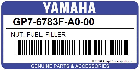 Yamaha GP7-6783F-A0-00 Nut, Fuel, Filler