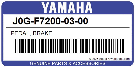 Yamaha J0G-F7200-03-00 Pedal, Brake