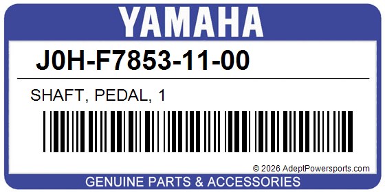 Yamaha J0H-F7853-11-00 Shaft, Pedal, 1