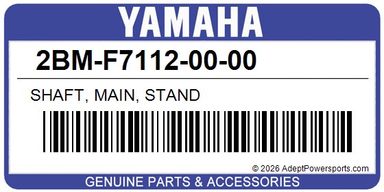 Yamaha 2BM-F7112-00-00 Shaft, Main, Stand