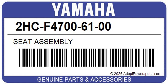 Yamaha 2HC-F4700-61-00 Seat Assembly