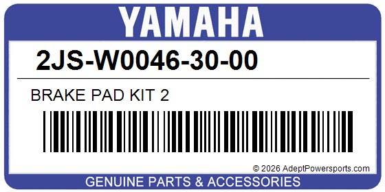 Yamaha 2JS-W0046-30-00 Brake Pad Kit 2