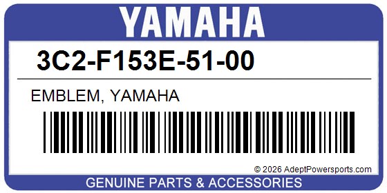 Yamaha 3C2-F153E-51-00 Emblem, Yamaha
