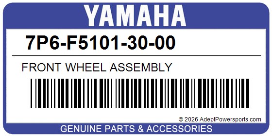 Yamaha 7P6-F5101-30-00 Front Wheel Assembly