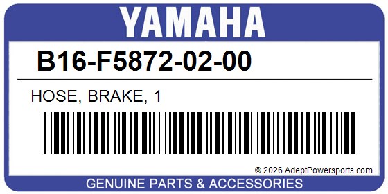 Yamaha B16-F5872-02-00 Hose, Brake, 1
