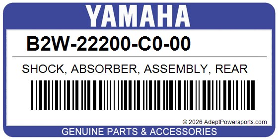 Yamaha B2W-22200-C0-00 Shock, Absorber, Assembly, Rear