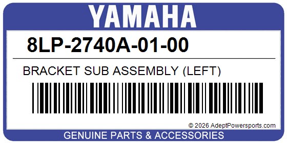 Yamaha 8LP-2740A-01-00 Bracket Sub Assembly (Left)