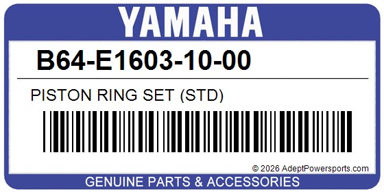 Yamaha B64-E1603-10-00 Piston Ring Set (Std)