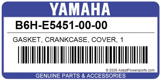 Yamaha B6H-E5451-00-00 Gasket, Crankcase, Cover, 1
