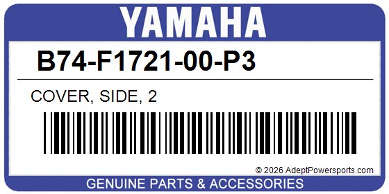 Yamaha B74-F1721-00-P3 Cover, Side, 2
