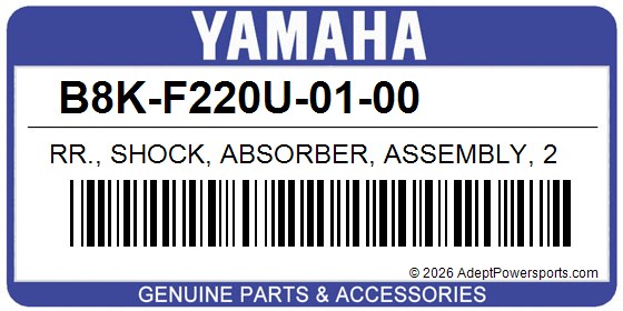 Yamaha B8K-F220U-01-00 Rr., Shock, Absorber, Assembly, 2