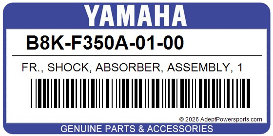 Yamaha B8K-F350A-01-00 Fr., Shock, Absorber, Assembly, 1