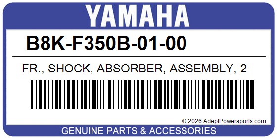 Yamaha B8K-F350B-01-00 Fr., Shock, Absorber, Assembly, 2
