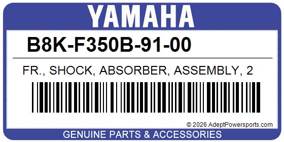 Yamaha B8K-F350B-91-00 Fr., Shock, Absorber, Assembly, 2