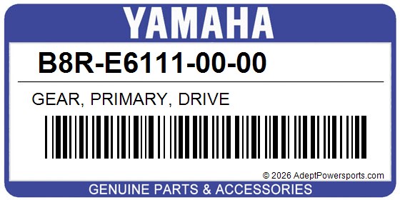 Yamaha B8R-E6111-00-00 Gear, Primary, Drive